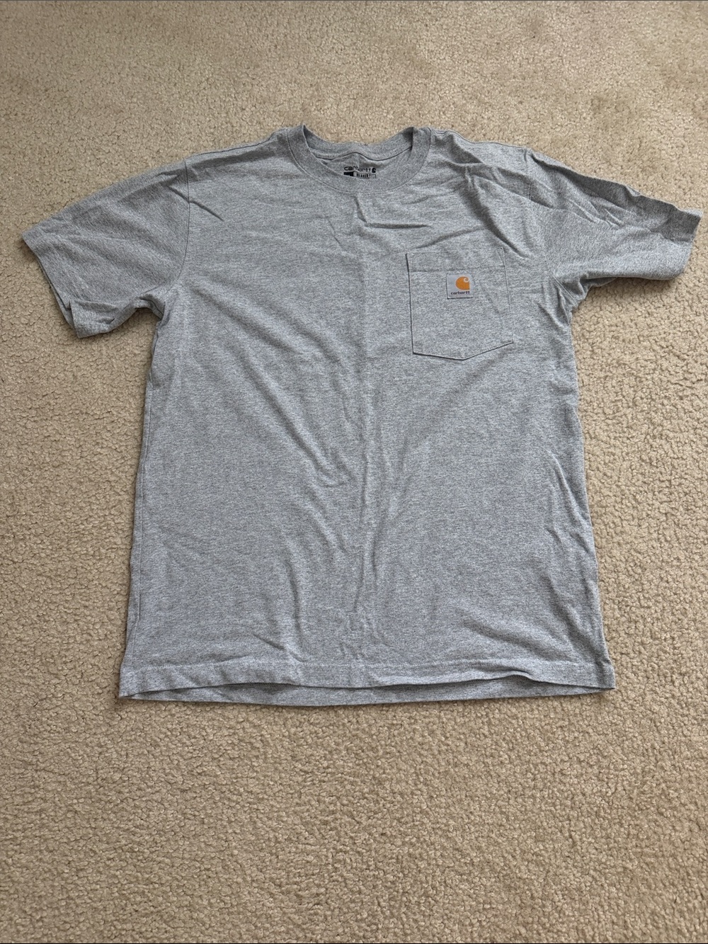 Carhartt Short Sleeve Pocket Tee in Light Gray